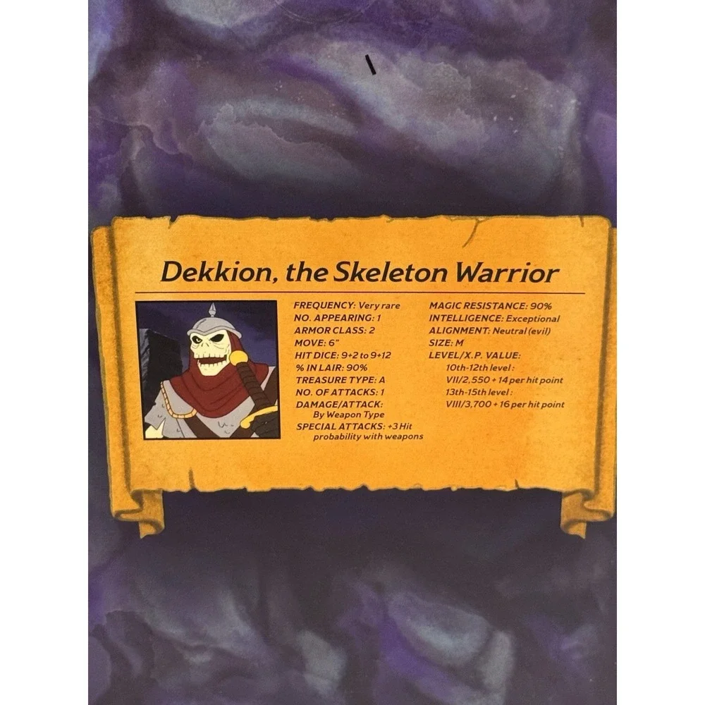 Collectible Dekkion Glow Action Figure from Dungeons & Dragons - 1980s Inspired
